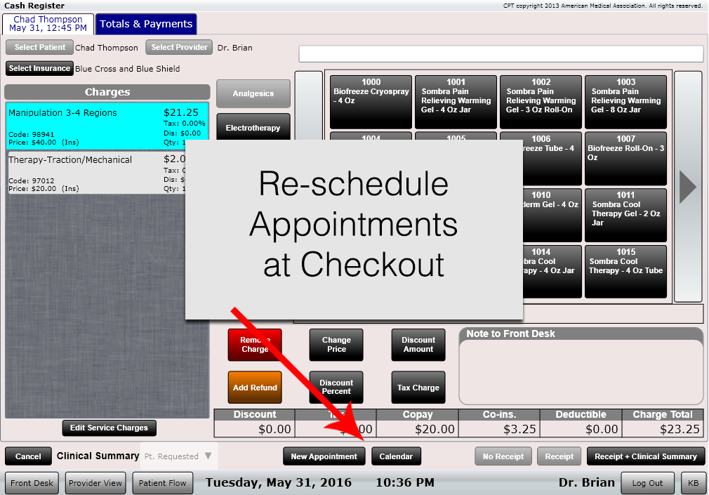 ChiroSpring Cash Register Maximize Efficiency