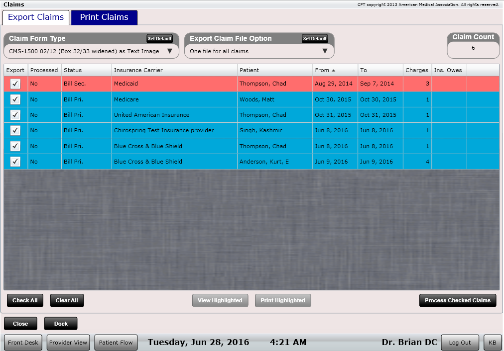 ChiroSpring Claims Quick and Easy Claims