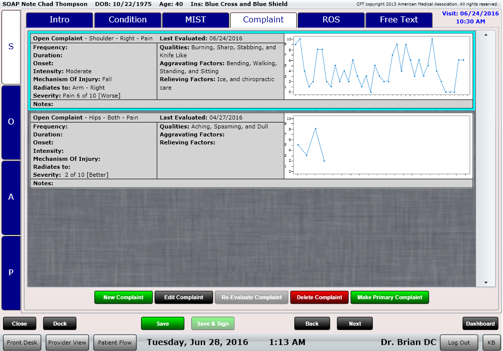 ChiroSpring Recording And Managing Patient Complaints