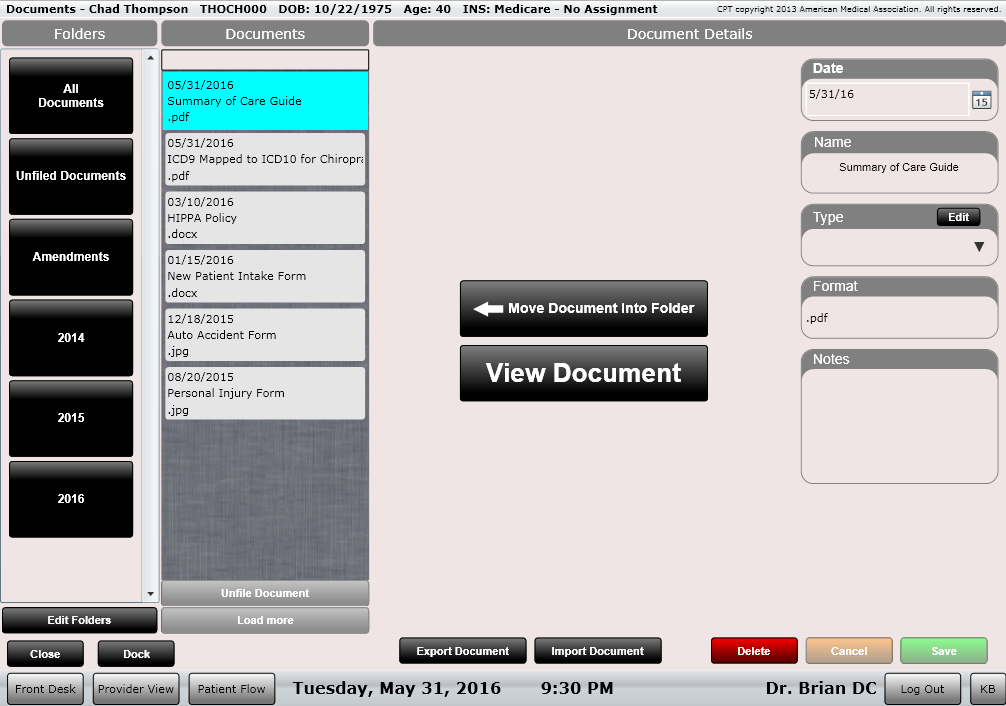 ChiroSpring Shred Your Documents