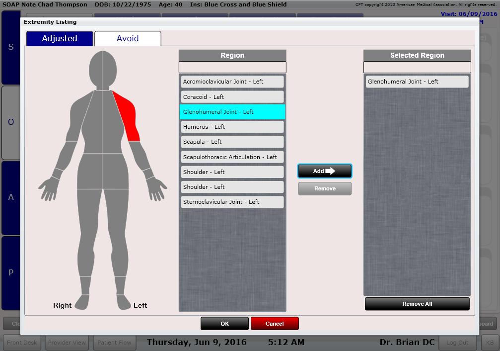 ChiropSpring Extremity Adjustments Mark Areas To Avoid