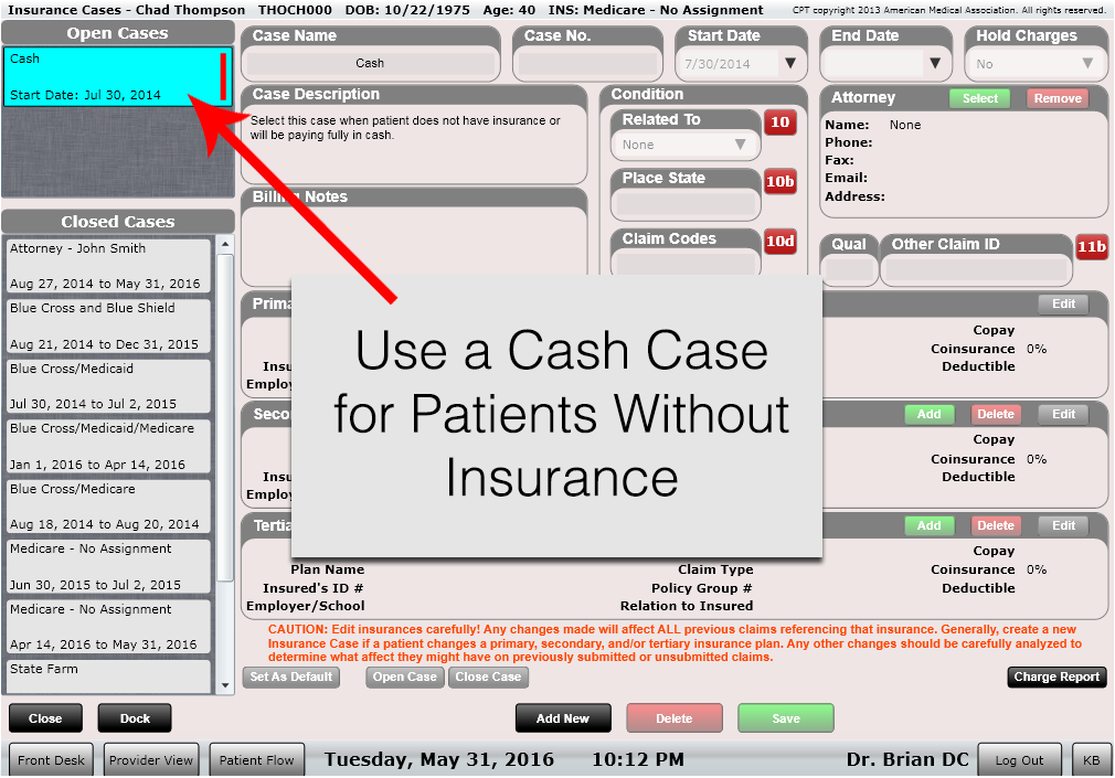 ChiroSpring For Uninsured Patients, Utilize our Cash Case