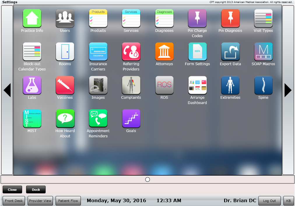ChiroSpring Preloaded Content