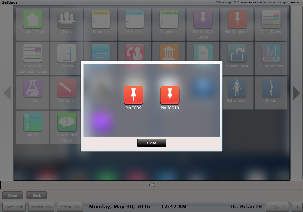ChiroSpring Diagnoses