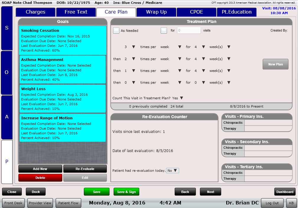 ChiroSpring Customized Care Plans