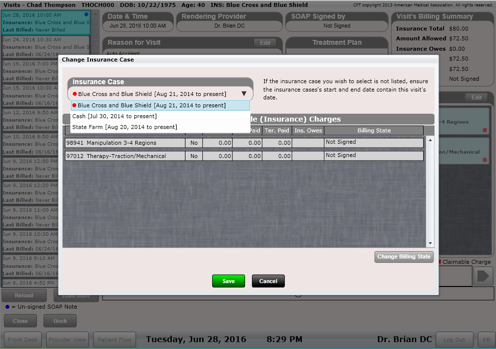 ChiroSpring Change The Insurance Case For A Visit